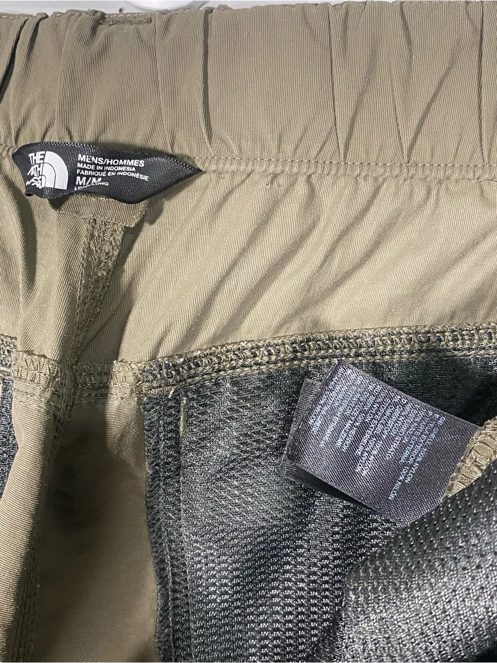 The North Face Olive Cargo Shorts with Integrated Black Web Belt
